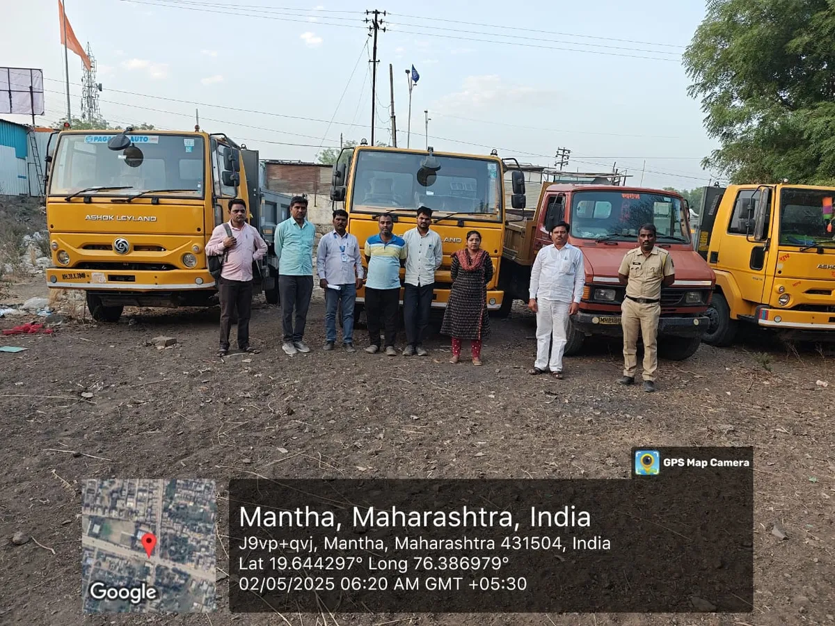 ऊस्वद येथील पूर्णा नदी पात्रात तहसीलदाराची कारवाई तीन टेम्पो ताब्यात,तीन दिवसात चार टेम्पोवर कारवाई,दुचाकीवर येऊन केली कारवाई